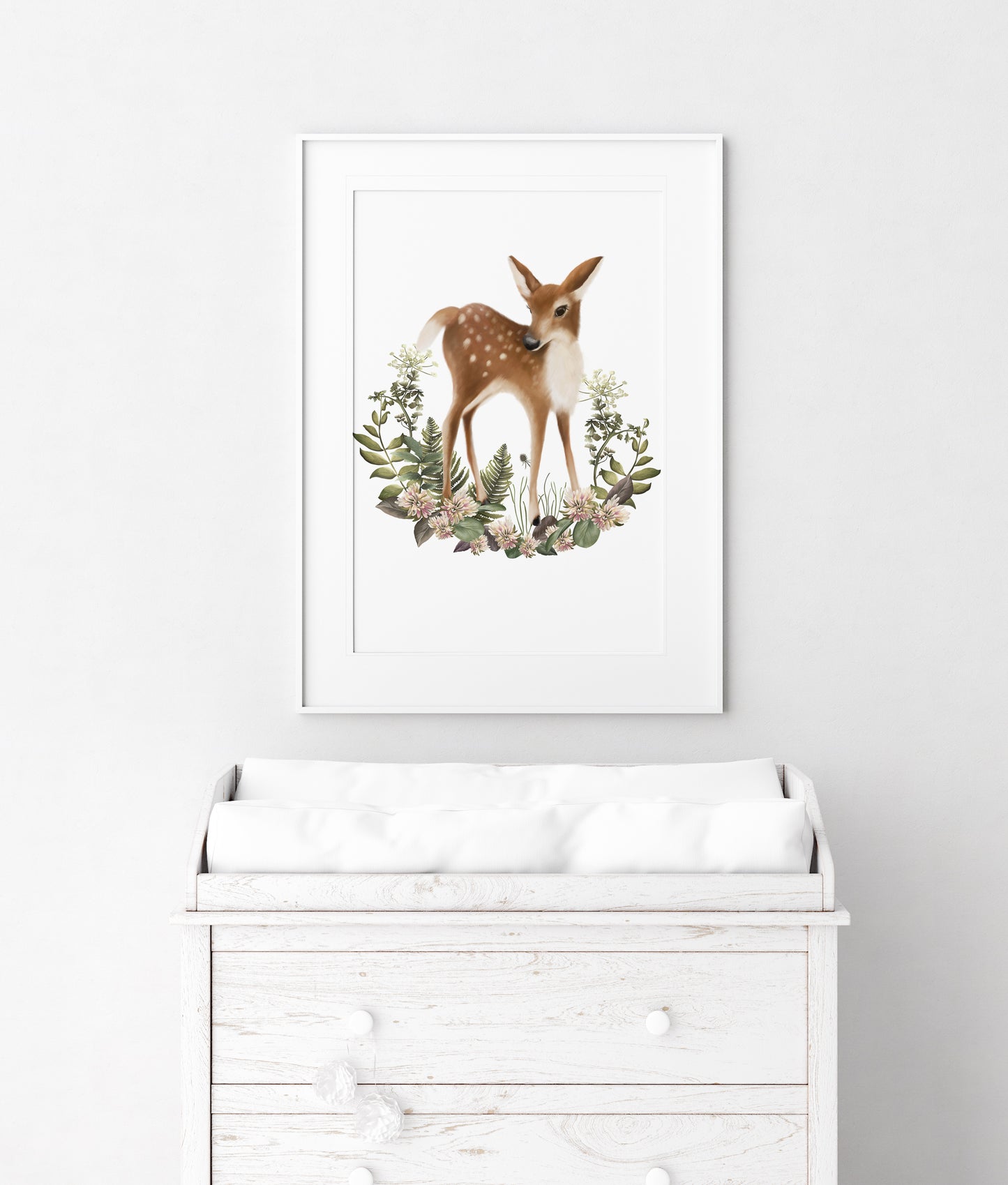 Bramble Deer Art Print- Studio Q - Art by Nicky Quartermaine Scott