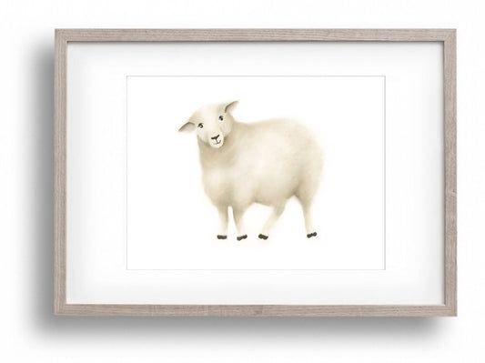 Sheep Nursery Art Print 1 - Studio Q - Art by Nicky Quartermaine Scott