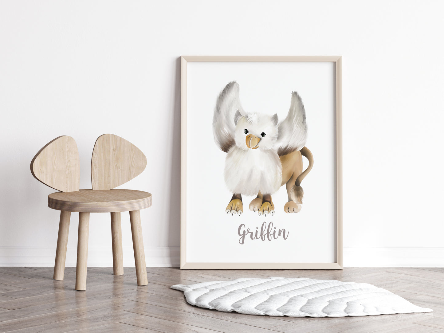 Baby Griffin Nursery Art Print- Studio Q - Art by Nicky Quartermaine Scott