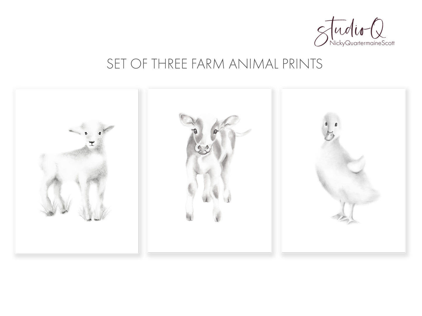Farm Animals Nursery Art Prints