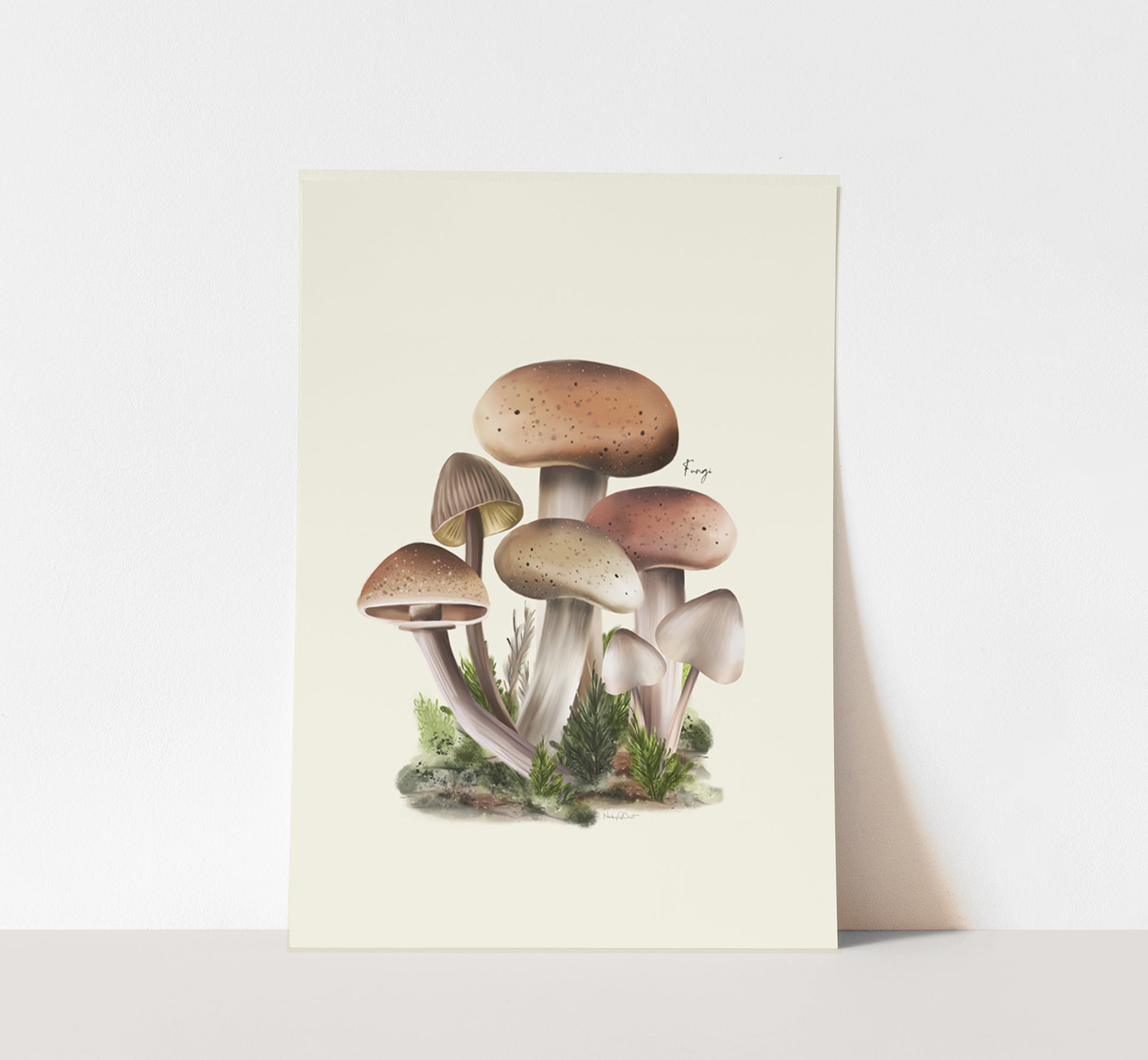 Fungi Flower Art Print - Studio Q - Art by Nicky Quartermaine Scott