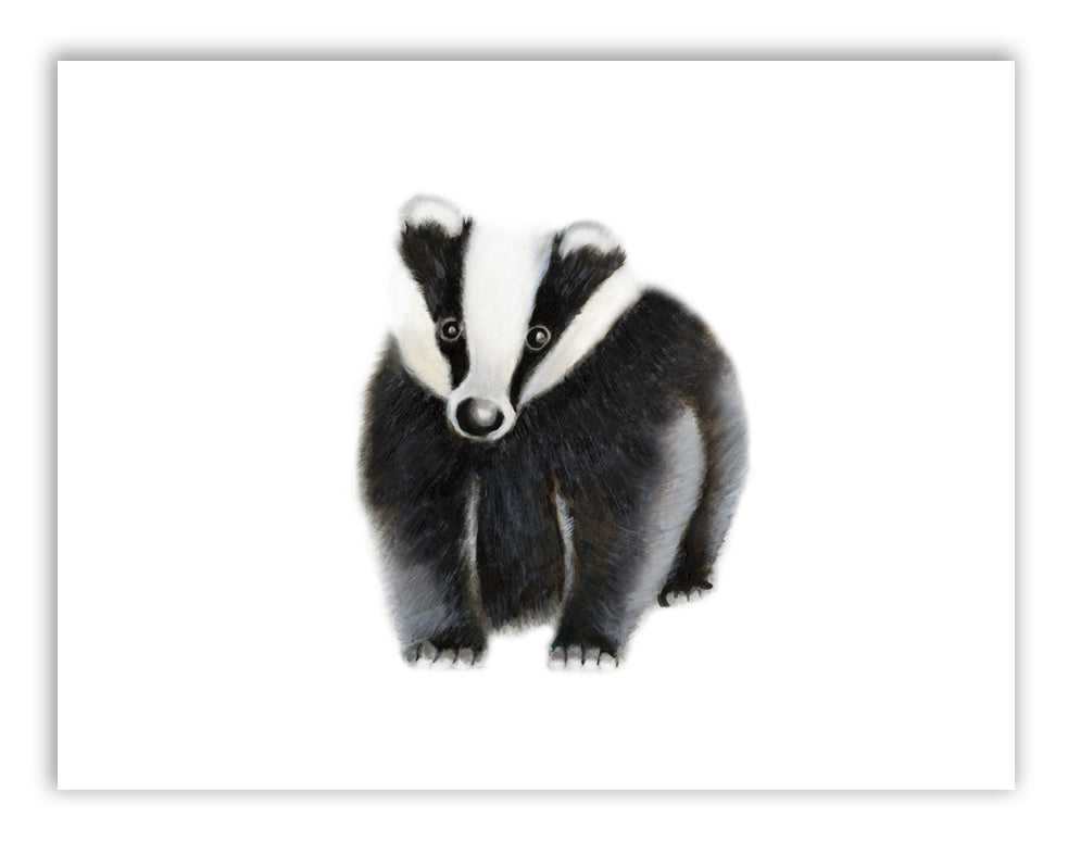 Badger Nursery Art Print - Studio Q - Art by Nicky Quartermaine Scott