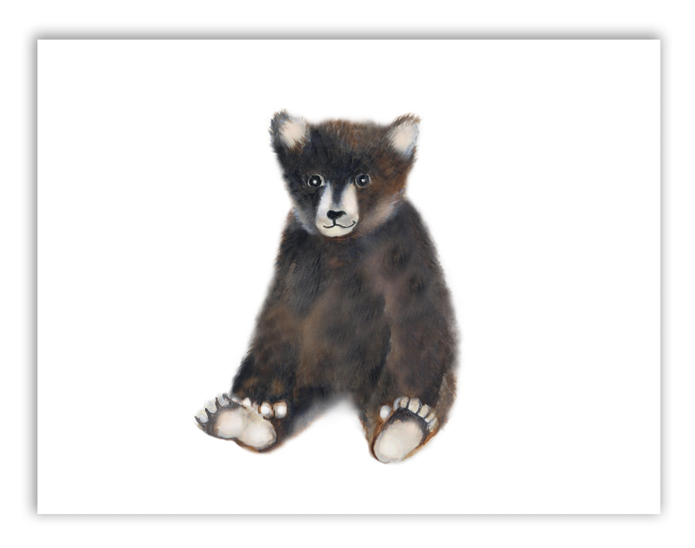Bear Cub Nursery Art Print - Studio Q - Art by Nicky Quartermaine Scott