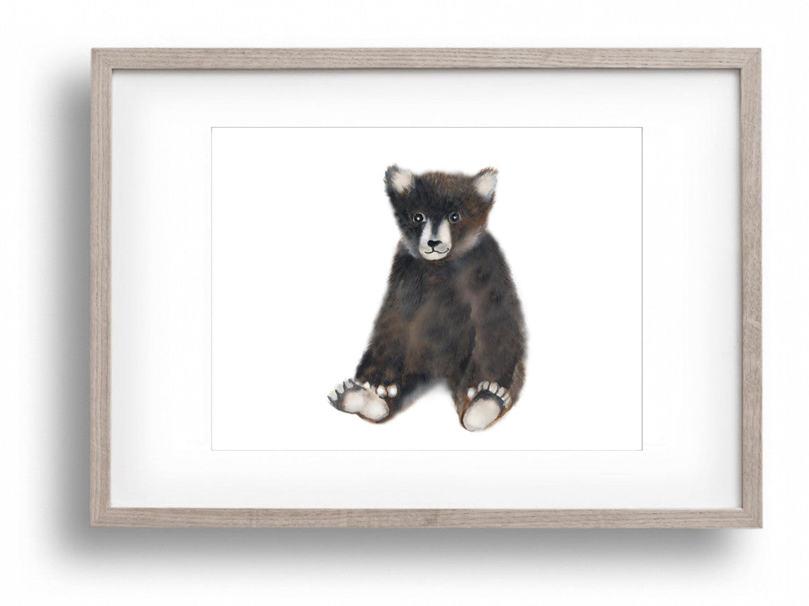 Bear Cub Nursery Art Print - Studio Q - Art by Nicky Quartermaine Scott
