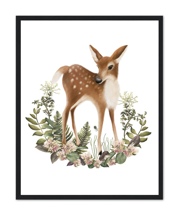 Bramble Deer Art Print- Studio Q - Art by Nicky Quartermaine Scott