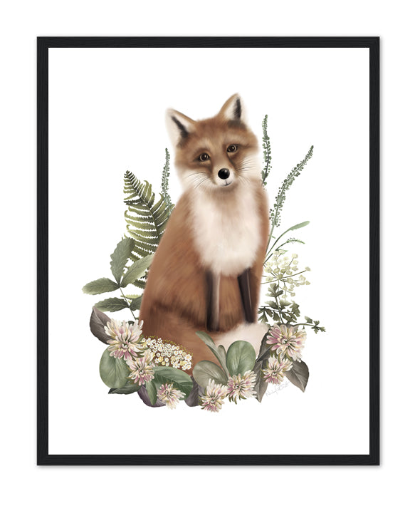 Bramble Fox 2 Art Print- Studio Q - Art by Nicky Quartermaine Scott