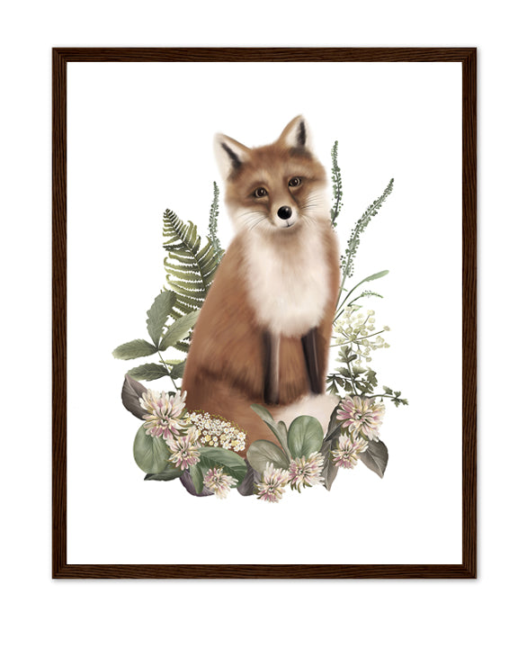 Bramble Fox 2 Art Print- Studio Q - Art by Nicky Quartermaine Scott