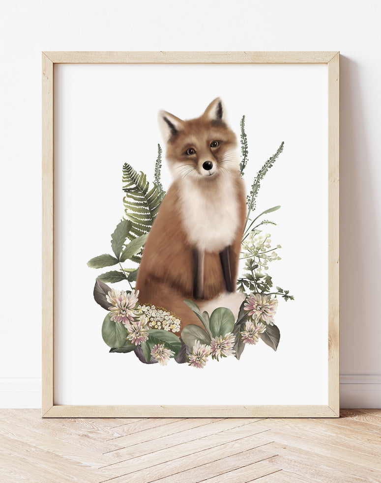 Bramble Fox 2 Art Print- Studio Q - Art by Nicky Quartermaine Scott