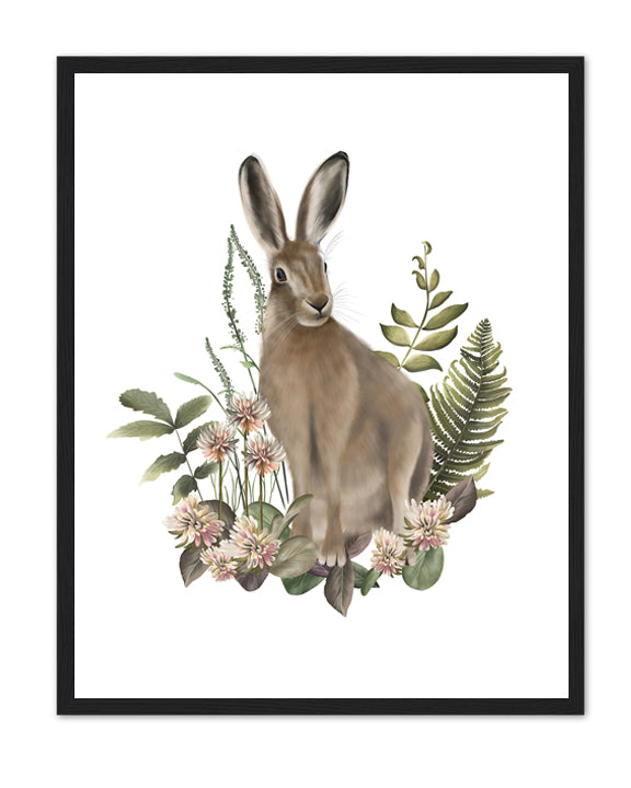 Bramble Hare Art Print
