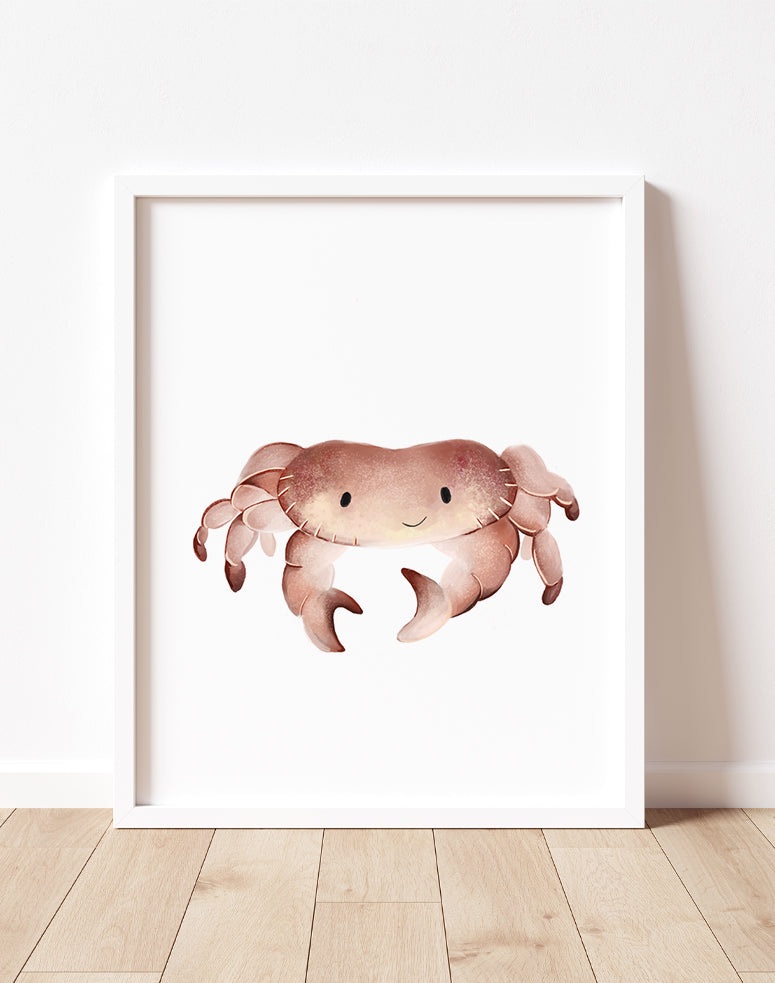 Crab Nursery Print - Studio Q - Art by Nicky Quartermaine Scott