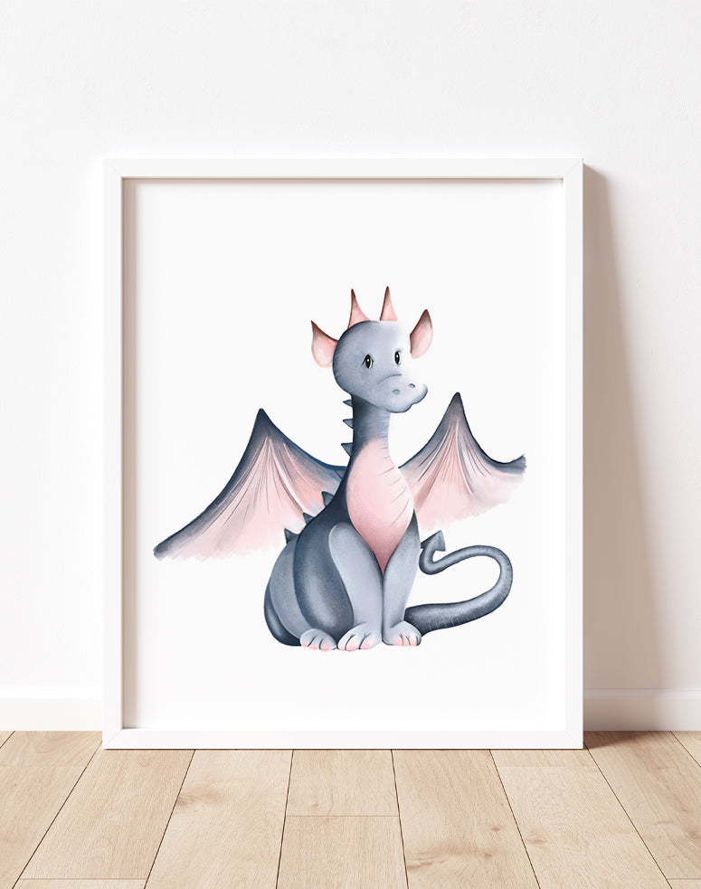 Dragon Nursery Art Print - Studio Q - Art by Nicky Quartermaine Scott