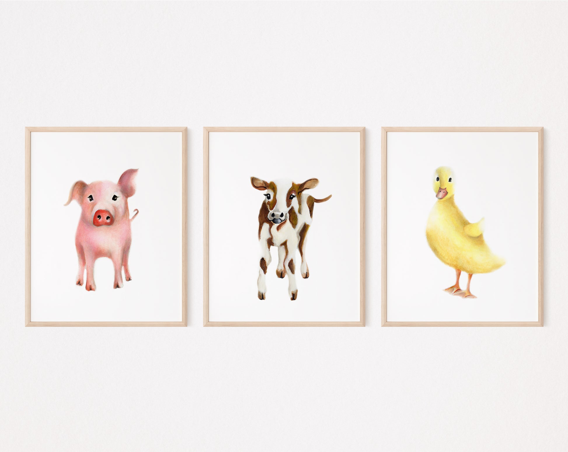 Farm Nursery Art Set of 3 Prints - Studio Q - Art by Nicky Quartermaine Scott