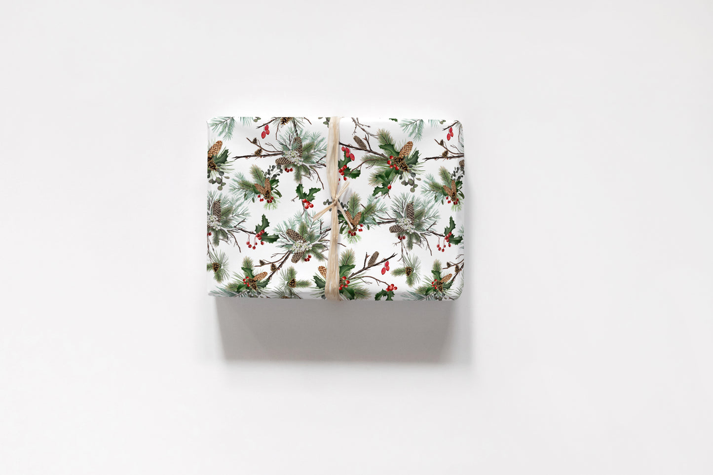 Garden Evergreens Wrapping Paper- Studio Q - Art by Nicky Quartermaine Scott