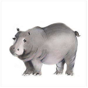 Hippo Nursery Art Print - Studio Q - Art by Nicky Quartermaine Scott