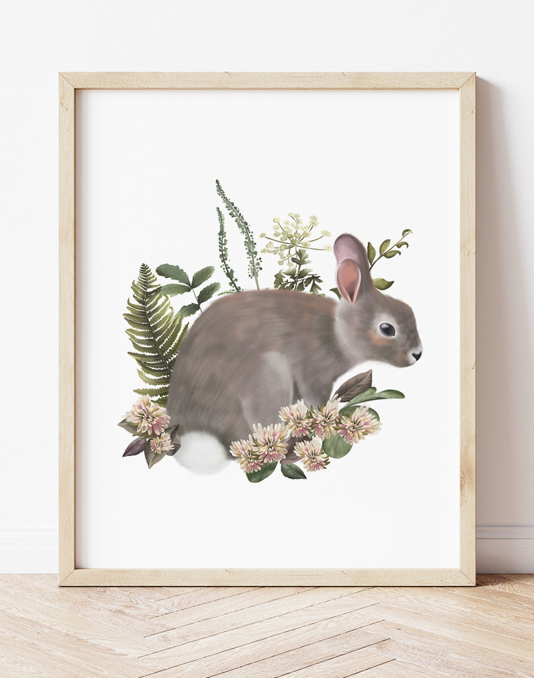 Bramble Bunny Art Print- Studio Q - Art by Nicky Quartermaine Scott