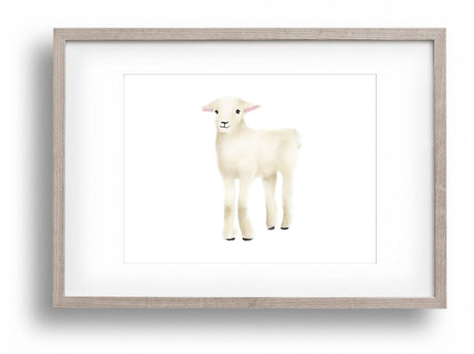 Lamb Nursery Art Print 2 - Studio Q - Art by Nicky Quartermaine Scott