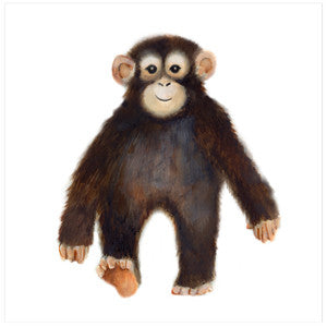 Baby Monkey Nursery Art Print - Studio Q - Art by Nicky Quartermaine Scott
