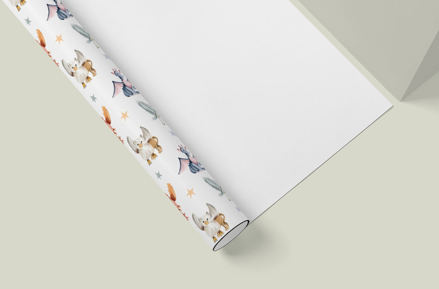 Mythical Creatures Wrapping Paper - Studio Q - Art by Nicky Quartermaine Scott