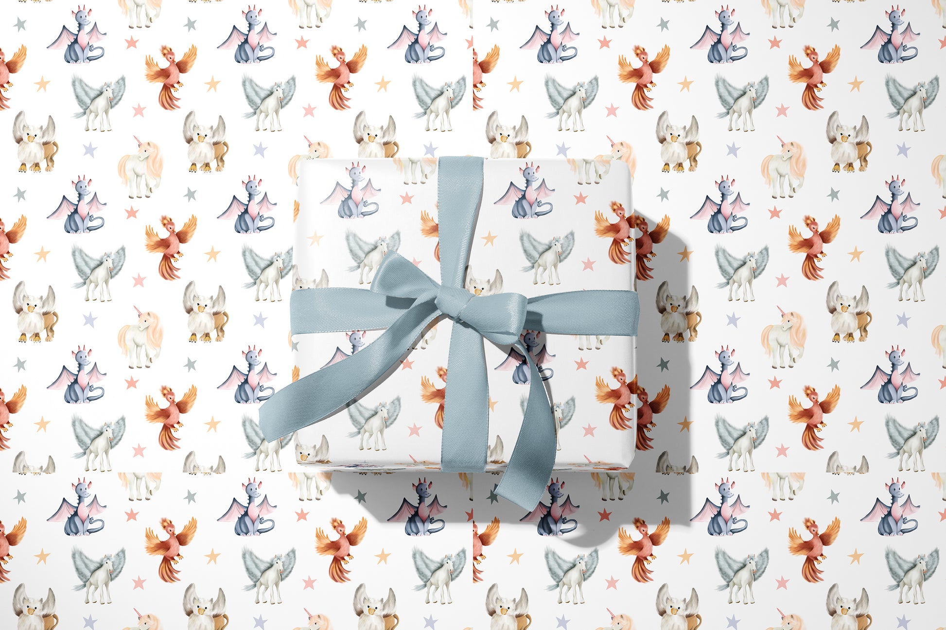 Mythical Creatures Wrapping Paper - Studio Q - Art by Nicky Quartermaine Scott