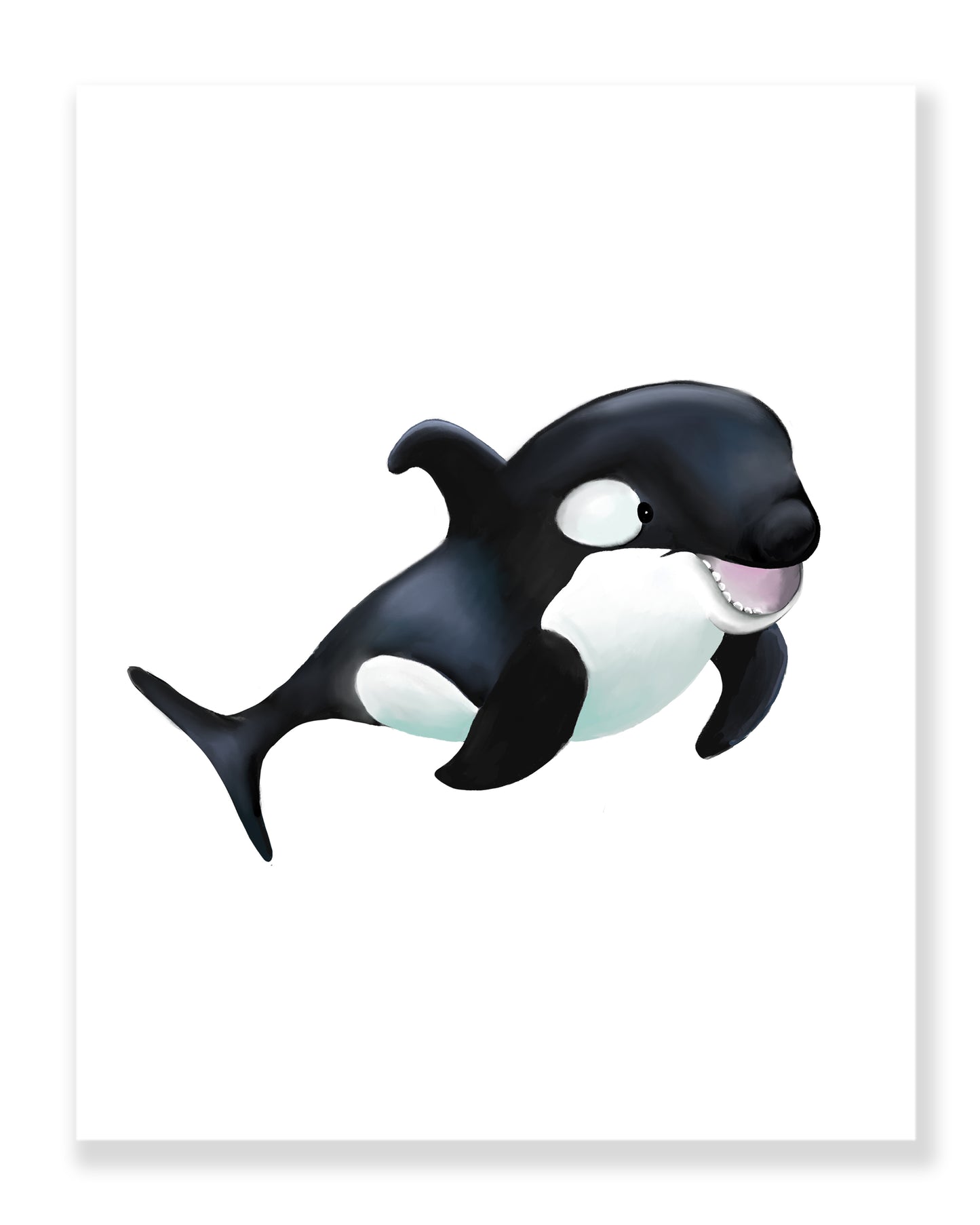 Orca Whale Nursery Art Print- Studio Q - Art by Nicky Quartermaine Scott