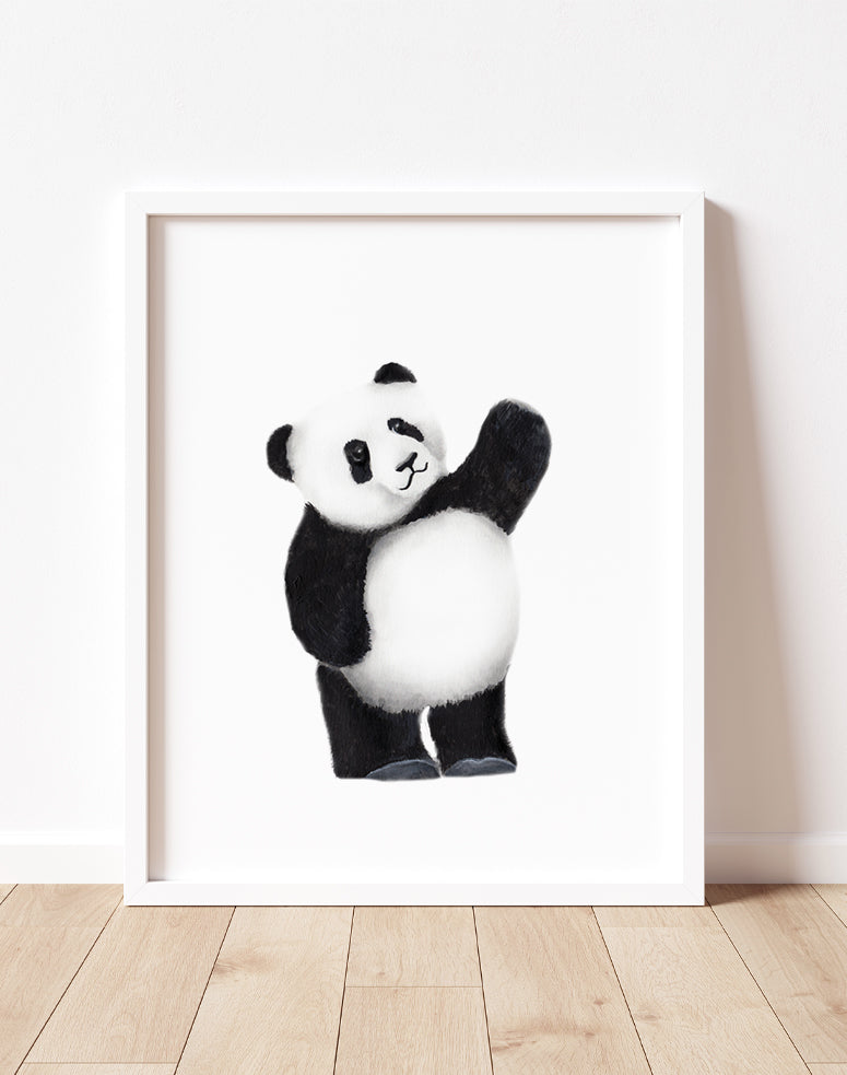 Panda Nursery Art Print- Studio Q - Art by Nicky Quartermaine Scott