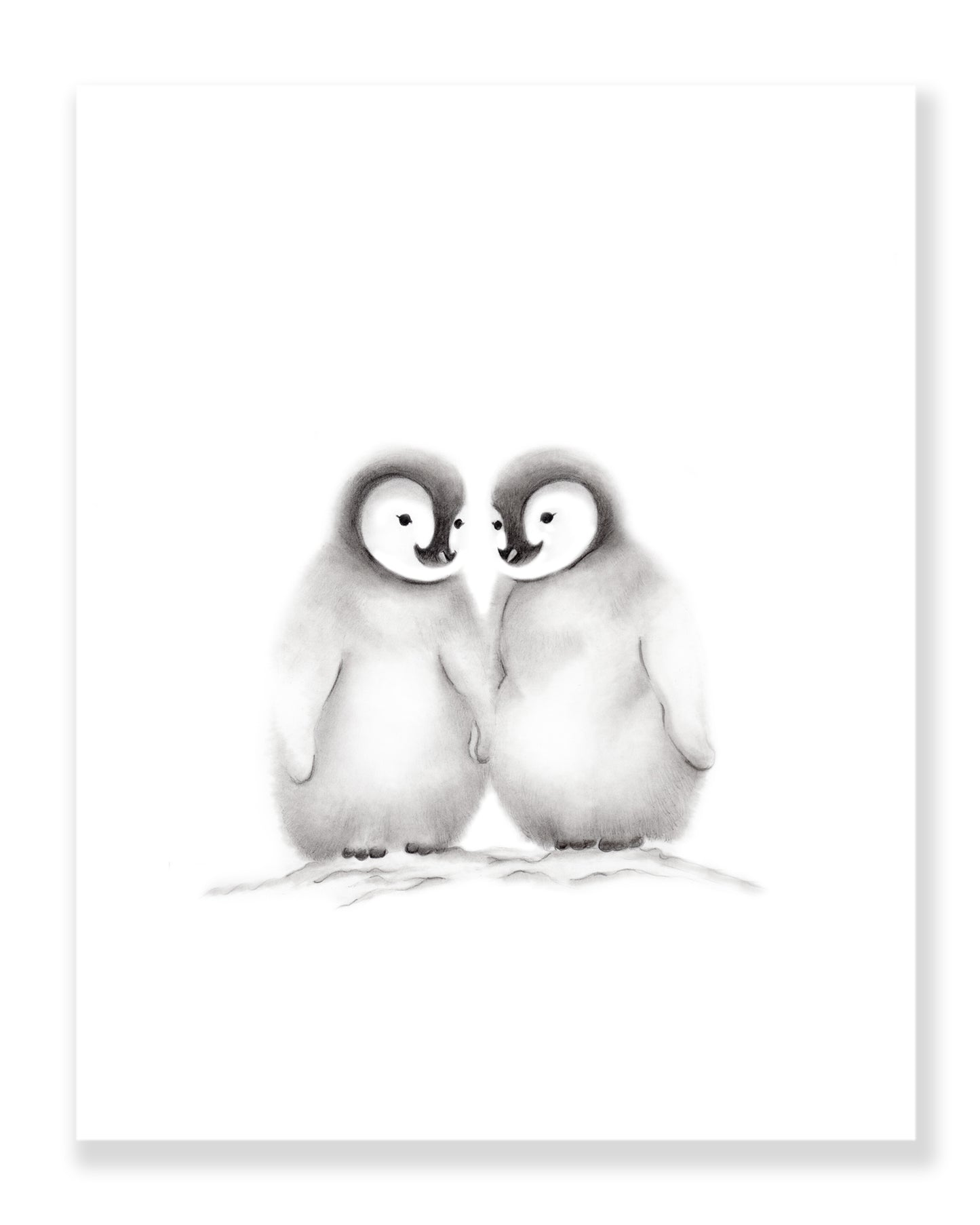 Baby Penguin Friends Print - Studio Q - Art by Nicky Quartermaine Scott