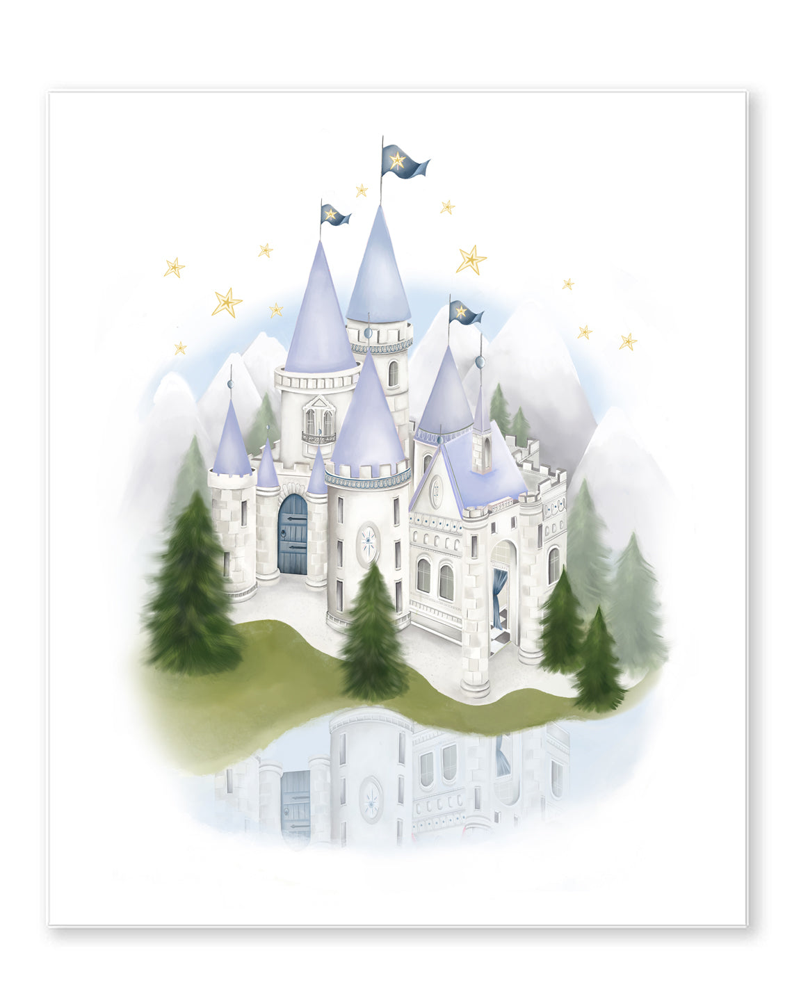 Princess Castle Nursery Print