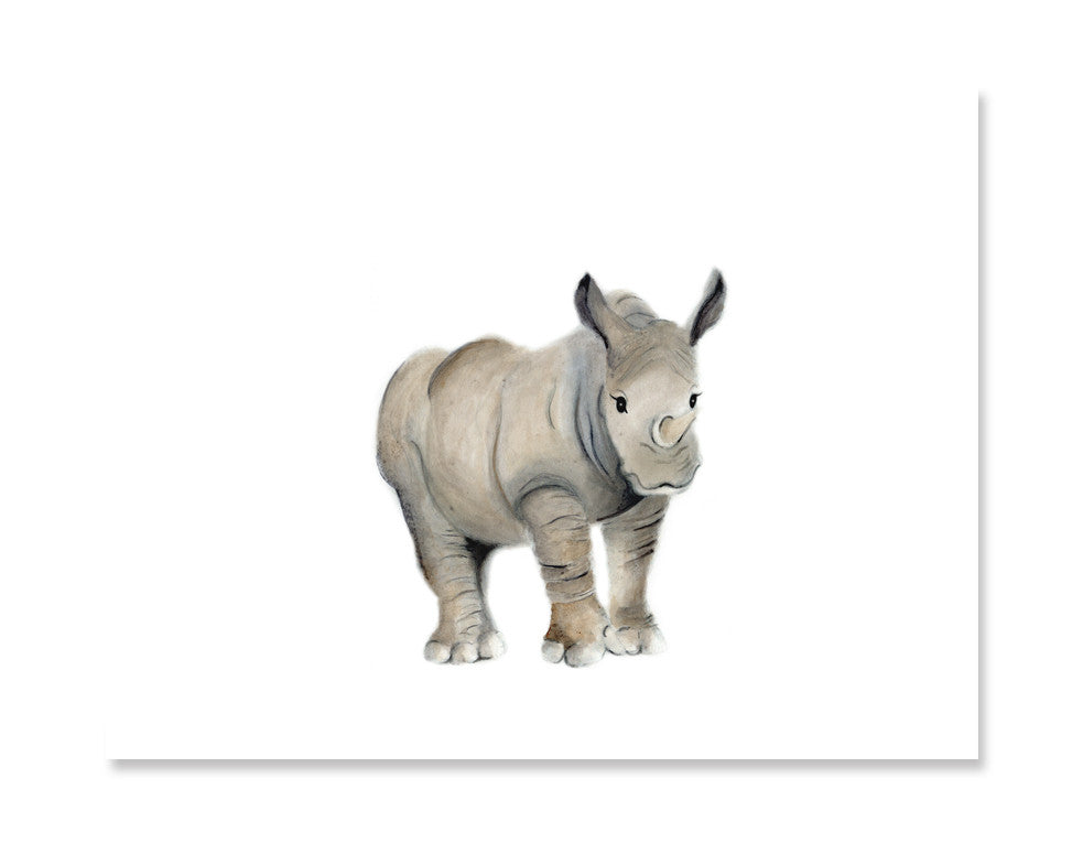 Rhino Nursery Art Print - Studio Q - Art by Nicky Quartermaine Scott