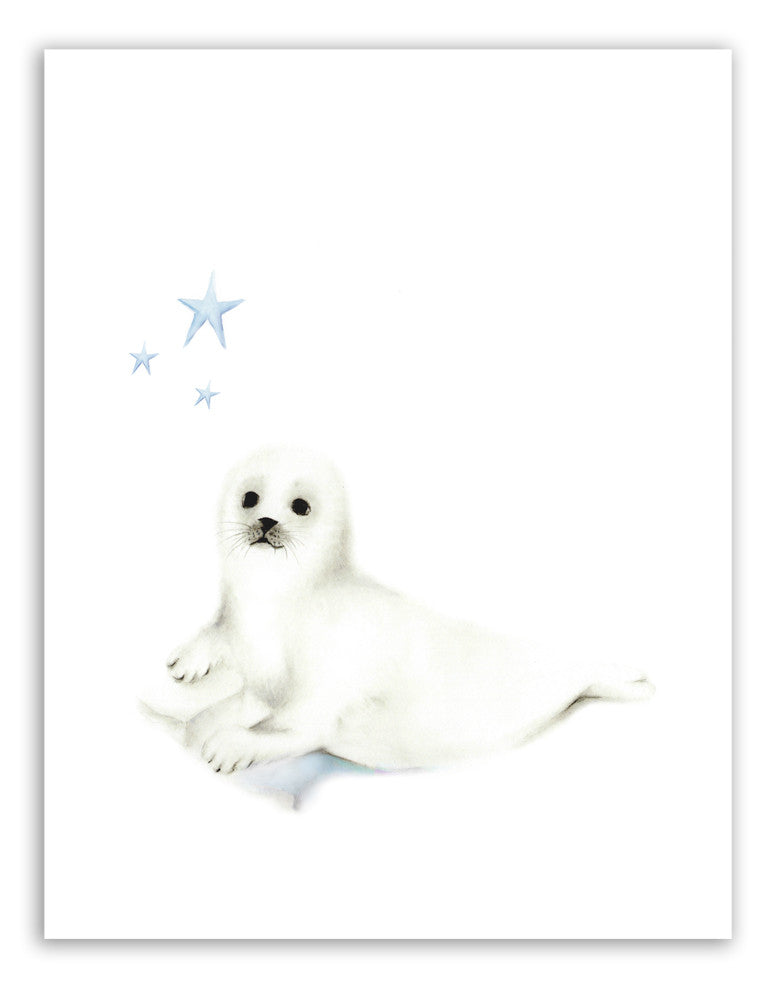 Seal Cub Nursery Art Print - Studio Q - Art by Nicky Quartermaine Scott