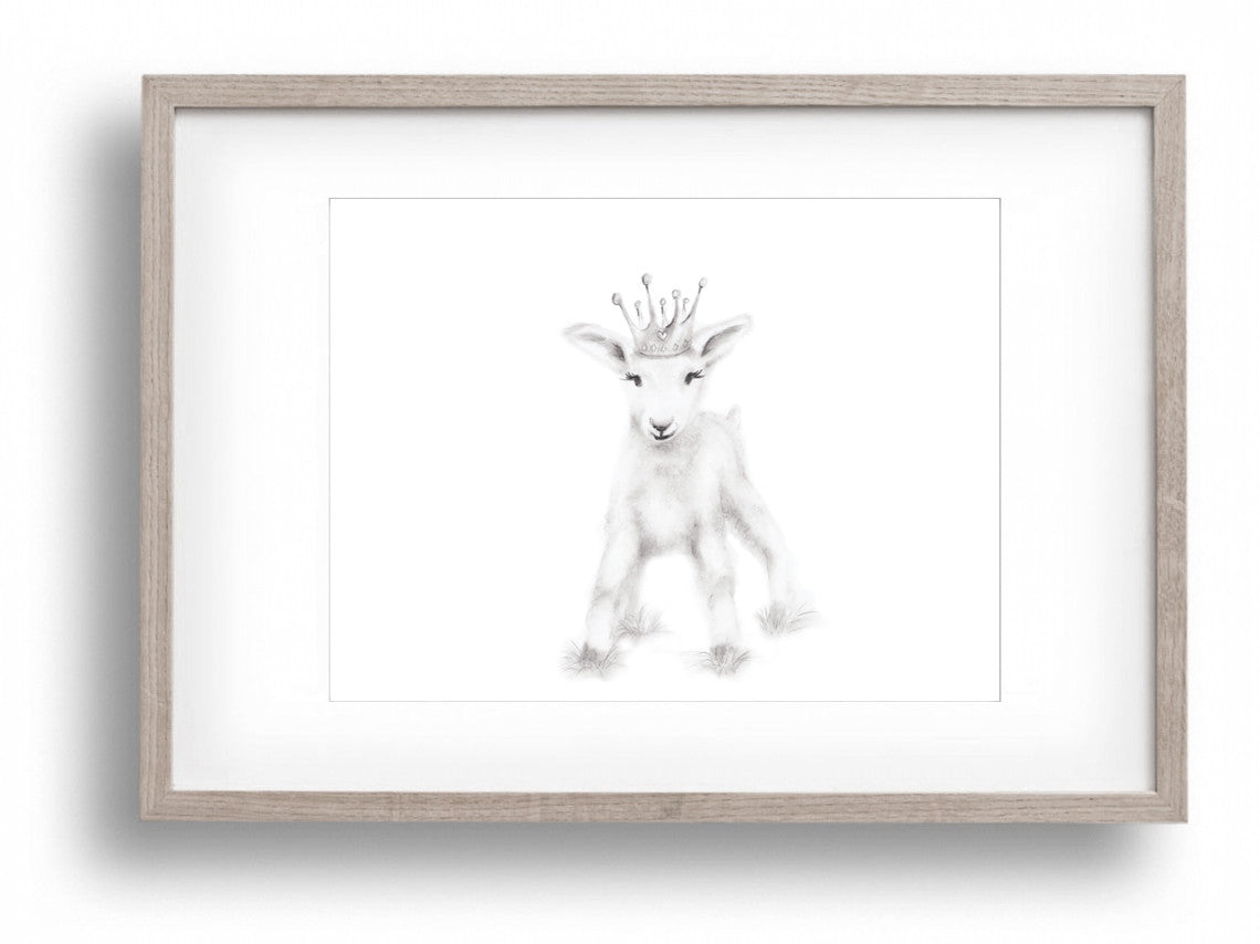 Goat Nursery Art Print - Studio Q - Art by Nicky Quartermaine Scott