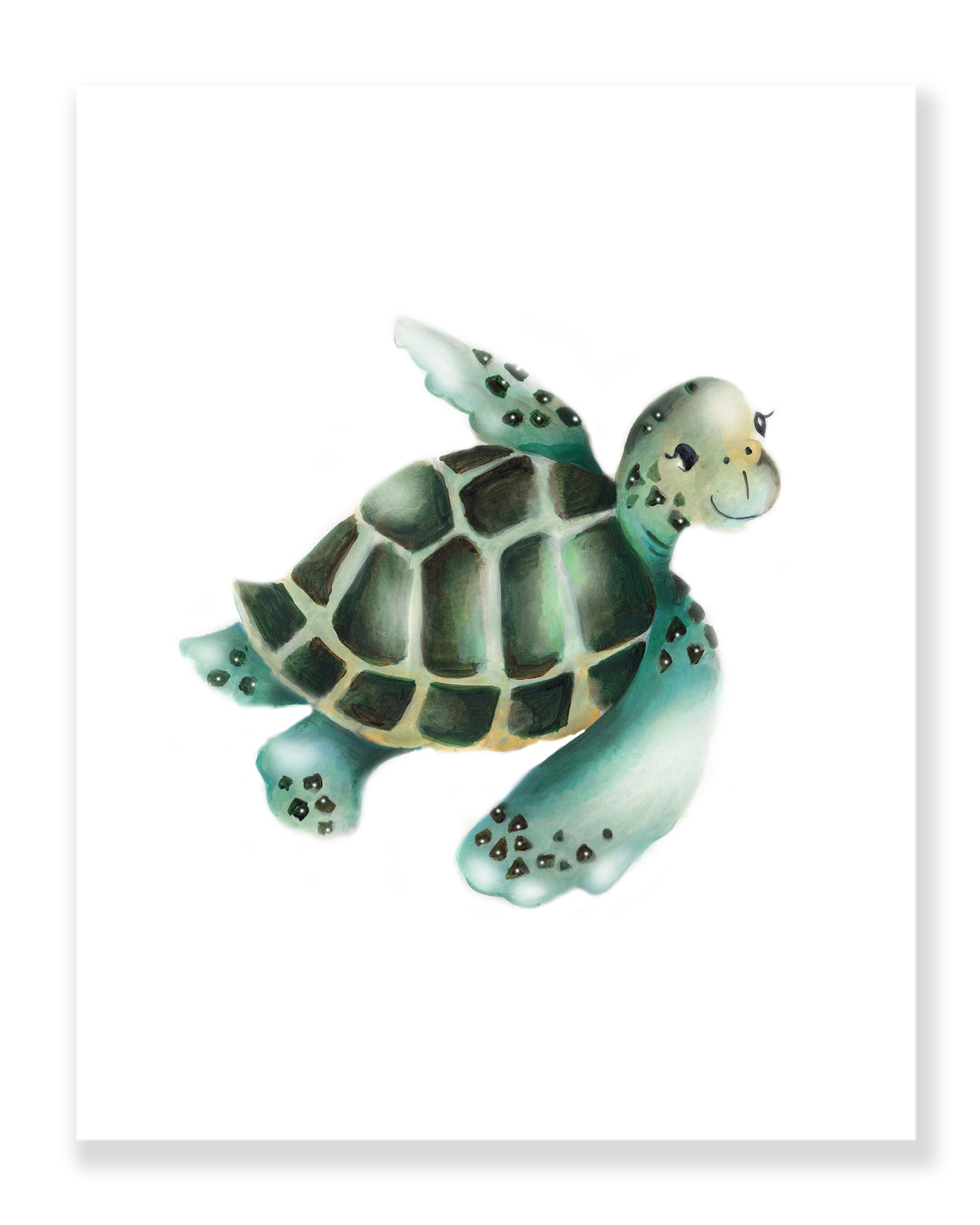 Sea Turtle Nursery Print - Studio Q - Art by Nicky Quartermaine Scott